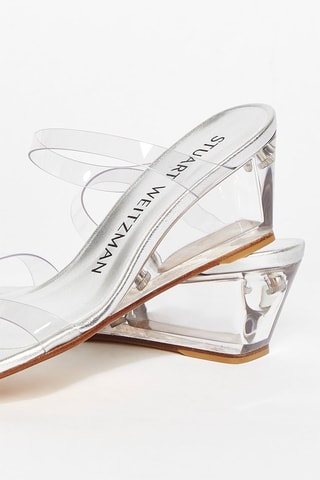 Mules compensées Lucite Aleena - Transparent