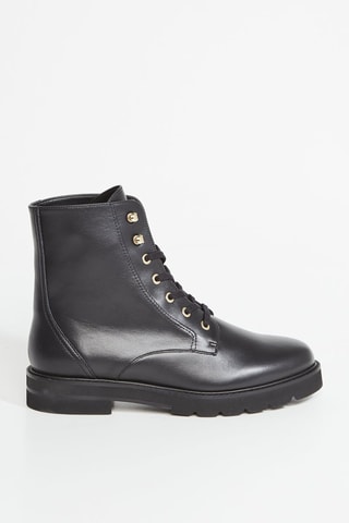Boots en cuir - Noir