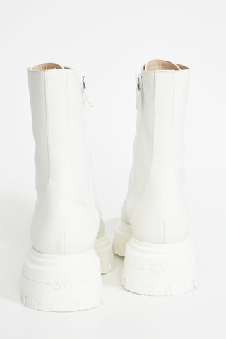Bottines en cuir - Blanc