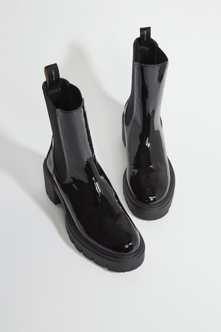 Bottines Chelsea en cuir - Noir
