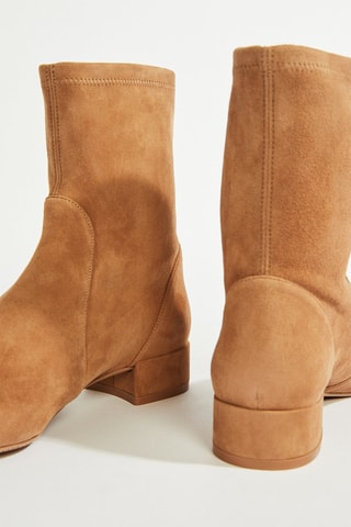 Bottines en cuir - Camel