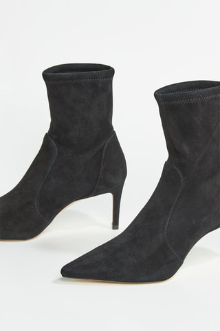 Bottines en cuir de chèvre 75 Strbootie - Noir