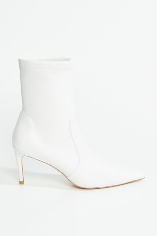 Bottines en cuir d’agneau Stuart - Blanc