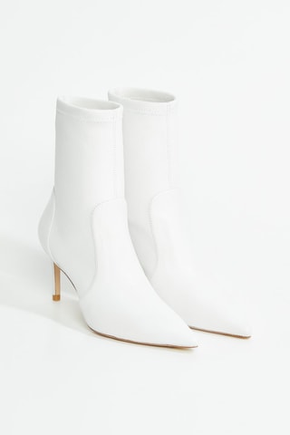 Bottines en cuir d’agneau Stuart - Blanc