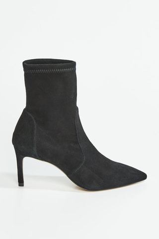 Bottines en cuir de chèvre Cling - Noir
