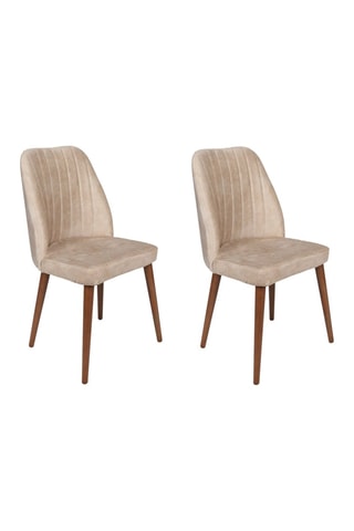 2 chaises en bois de charme Alfa - 50 x 90 x 49 cm