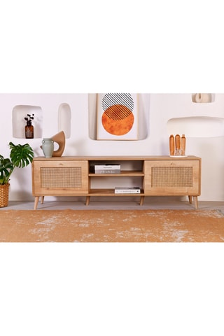 Meuble TV 2 abattants - 180 x 55 x 41 cm