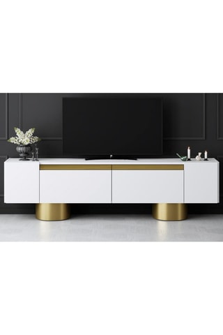 Meuble TV Bohem 2 abattants -180 x 30 x 50 cm