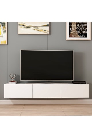 Meuble TV 3 portes - 180 x 30 x 32 cm