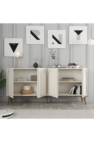 Buffet 4 portes Lyon 81 - 180 x 81 x 35 cm