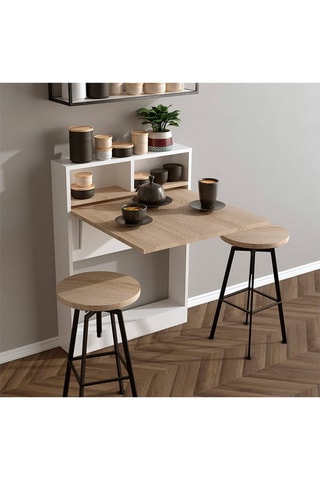 Meuble table dépliante - 70 x 90 x 15 cm