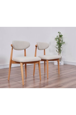 2 Chaises en bois de charme - 82 x 47 x 47 cm