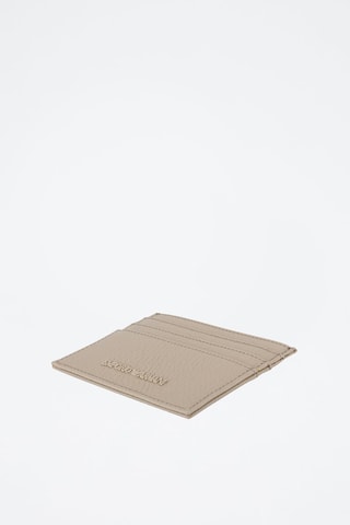 Porte-cartes en cuir - Beige - Emporio Armani