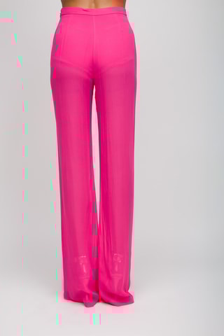 Pantalon taille haute - Fuchsia