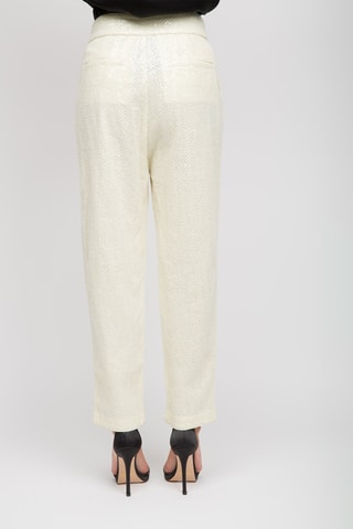 Pantalon taille haute - Beige