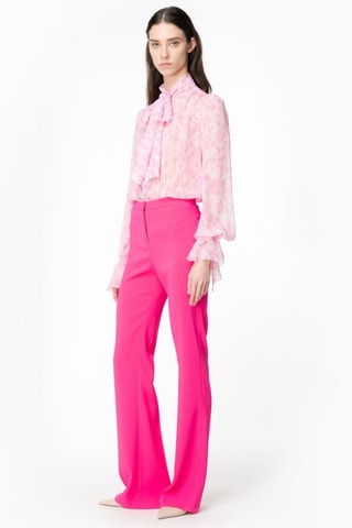 Pantalon taille haute - Rose