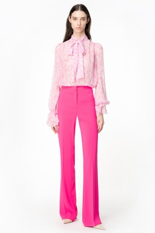 Pantalon taille haute - Rose