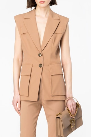 Veste sans manches - Beige