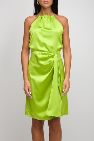 Robe portefeuille - Vert citron