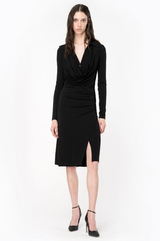 Robe trompe-l'œil - Noir