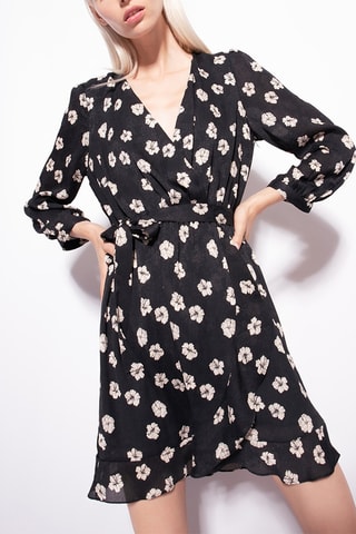 Robe portefeuille - Noir