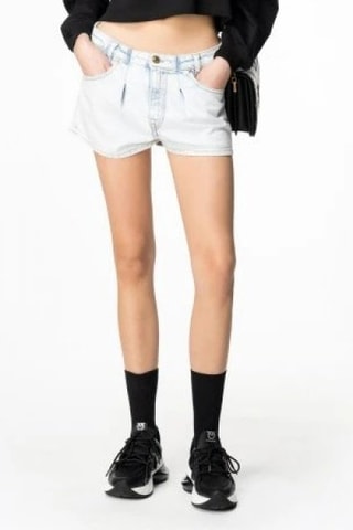 Short en jean - Bleu