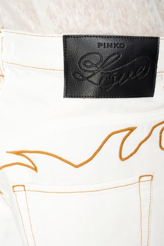 Short en jean- Blanc