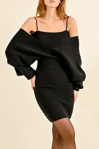 Vestido justo - Preto - Molly Bracken