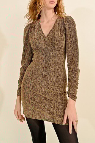 Vestido justo - Castanho - Molly Bracken