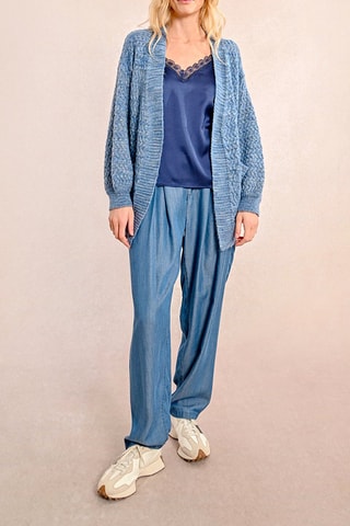 Casaco de malha - Azul