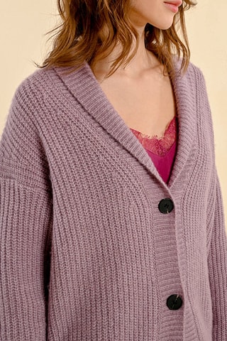 Casaco de malha - Malva