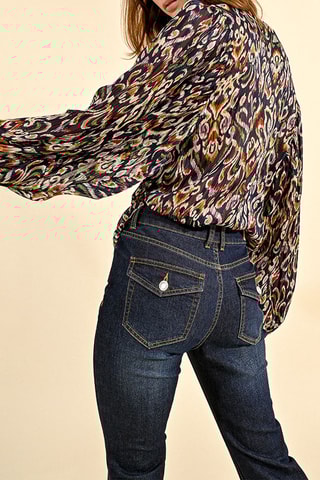 Calças de ganga - Azul-escuro - Molly Bracken