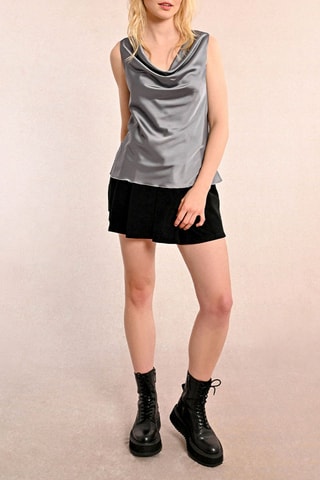 Top - Cinzento - Molly Bracken