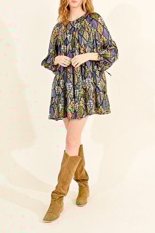 Vestido trapézio - Preto - Molly Bracken