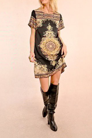 Vestido direito - Preto - Molly Bracken