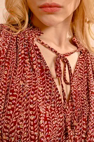 Vestido midi - Bordô - Molly Bracken