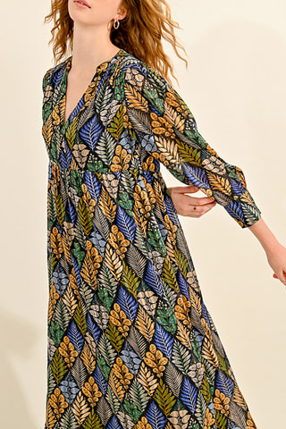 Vestido midi - Preto - Molly Bracken