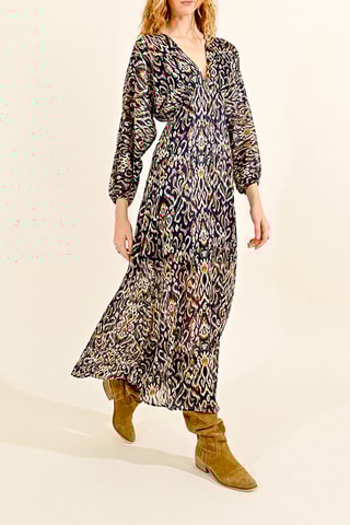 Vestido comprido - Azul-marinho - Molly Bracken