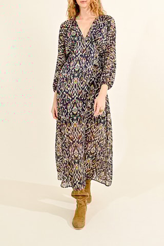 Vestido comprido - Azul-marinho - Molly Bracken