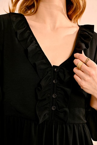 Vestido estilo patinadora - Preto - Molly Bracken