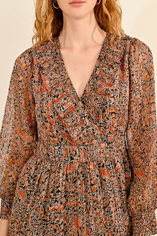 Vestido comprido - Castanho - Molly Bracken