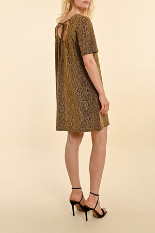 Vestido direito - Castanho mesclado - Molly Bracken