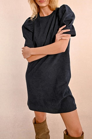 Vestido direito - Azul-marinho - Molly Bracken