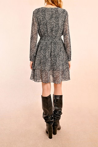 Vestido estilo patinadora - Preto - Molly Bracken