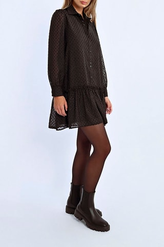 Vestido de cintura baixa - Preto - Lili Sidonio