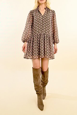 Vestido estilo patinadora - Caqui - Molly Bracken