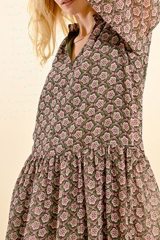 Vestido estilo patinadora - Caqui - Molly Bracken