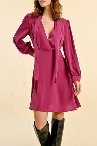 Vestido estilo patinadora - Fúcsia - Molly Bracken