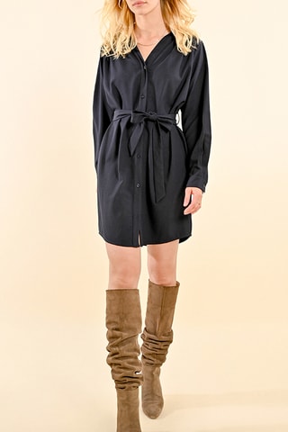 Vestido-camisa - Azul-marinho - Molly Bracken