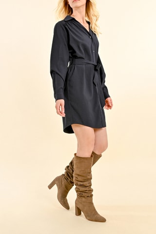 Vestido-camisa - Azul-marinho - Molly Bracken